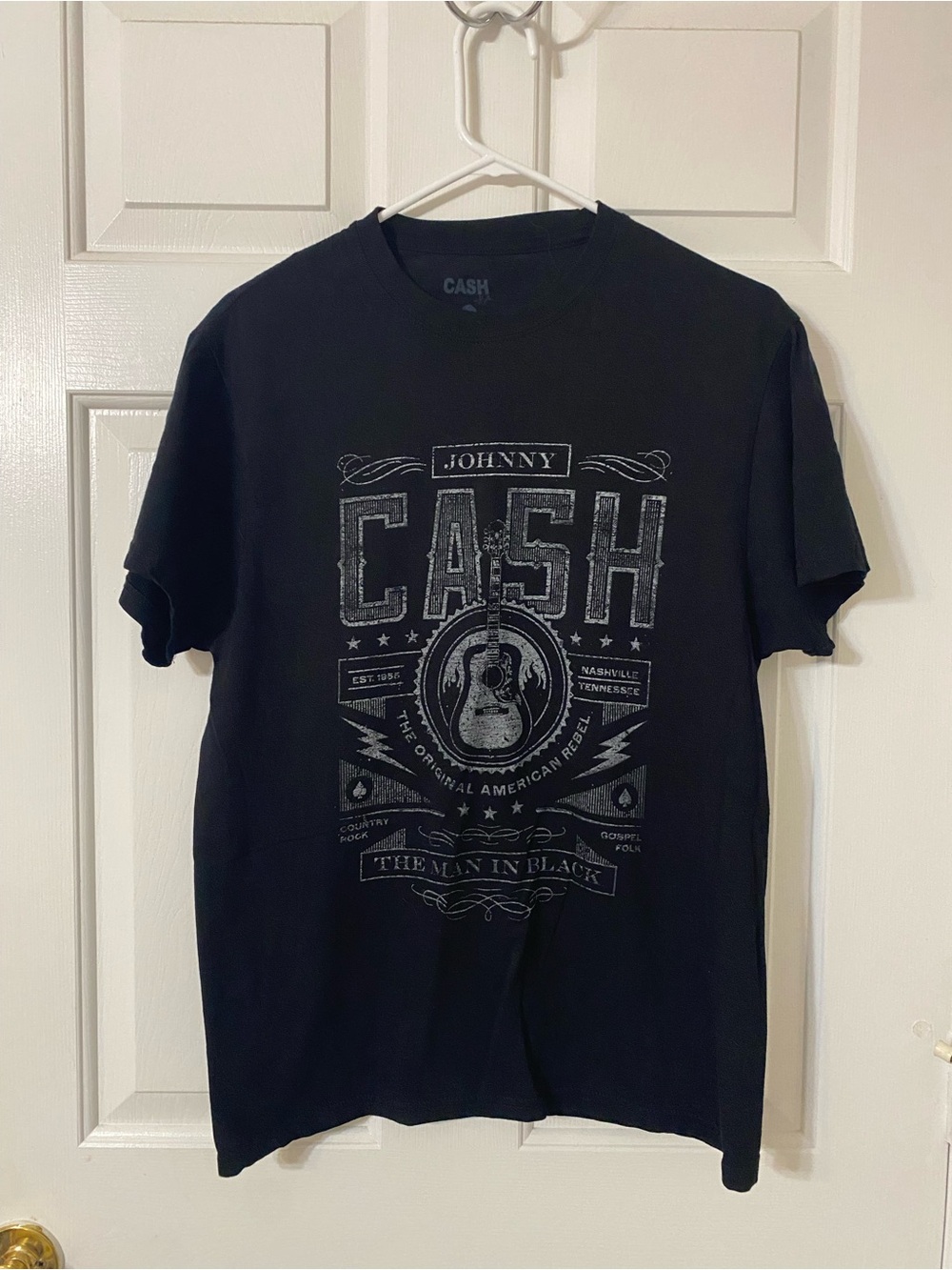 Black Graphic Tee Johnny Cash